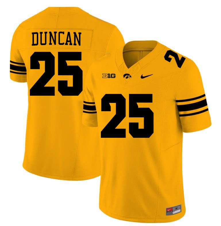 Randy Duncan Iowa Jersey,University Of Iowa Hawkeyes Fotoball Uniforms,Jersey,Gears-Gold